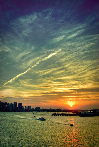 Post image for Boston Harbor at Dusk | Picture Massachusetts