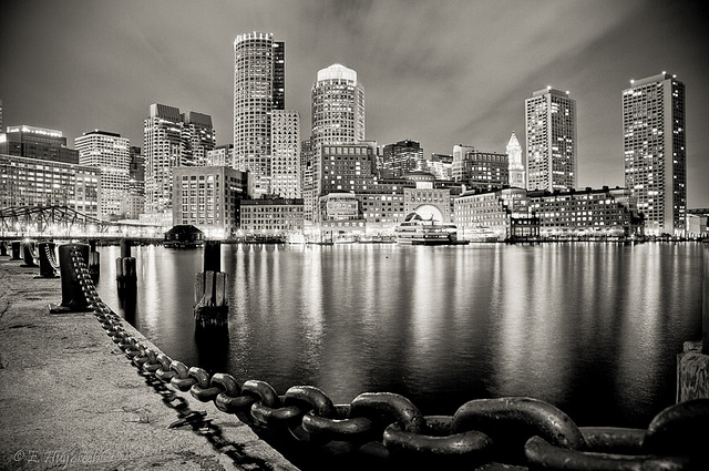 Post image for Boston Harbor at Night | Massachusetts