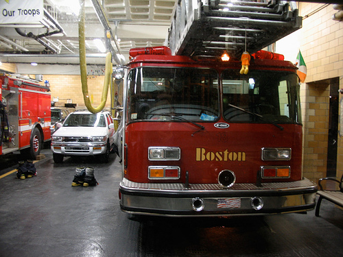 Post image for Fire Truck at the Station | Picture Massachusetts