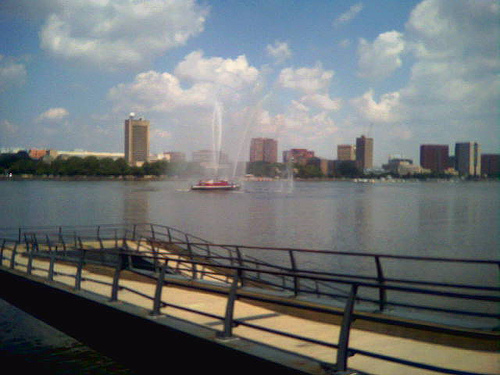 Post image for Fireboat on the Charles River | Picture Massachusetts